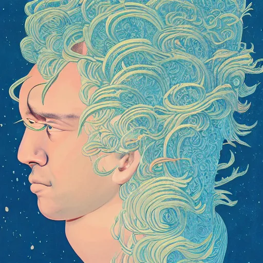 Prompt: painting of payet very detailled, by artgem, botticelli and victo ngai