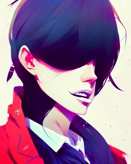 Prompt: a ultradetailed beautiful panting of a stylish mafia girl, by conrad roset, greg rutkowski and makoto shinkai, trending on artstation