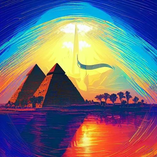 Image similar to eye of horus, wedjat eye, egypt, by alena aenami