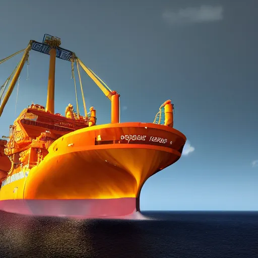 Prompt: photography of a fpso, ultra detailed, 8 k, cinematic lighting, natural background, trending on artstation, rough seas