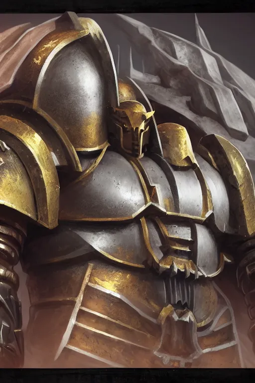 Image similar to armor portrait heros warhammer 4 0 k horus heresy fanart - the primarchs emperor by johannes helgeson animated with vfx concept artist & illustrator global illumination ray tracing hdr fanart arstation zbrush central hardmesh 8 k octane renderer comics stylized