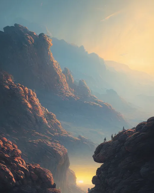 Prompt: double sunrising in the valley of fire, environment art, fantasy art, landscape art, in the style of greg rutkowski, illustration, epic, fantasy, intricate, hyper detailed, artstation, concept art, smooth, sharp focus, ray tracing