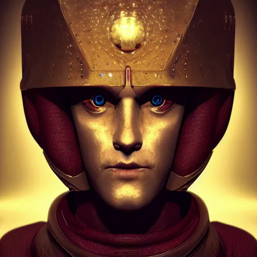 Prompt: portrait of a martian prince, renaissance style, star wars character, volumetric lights, symmetry, headpiece, trending on artstation, sharp focus, leica, studio photo, intricate details, highly detailed