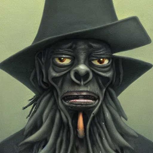 Image similar to papa legba, by john kenn mortensen, horror, dark, digital art, realistic painting, very detailed, character design, trending on artstation