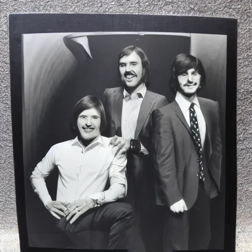 Prompt: 1 9 7 0 s jazz quartet promo photo, fine detailed, photorealistic, portrait