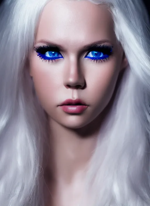 Image similar to full body photography kerli koiv, 8 0 mm camera, crystal clear eyes, stoic. photorealistic, highly detailed, 8 k rez, ultra hd, smooth, sharp focus