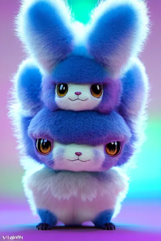 Image similar to high quality 3 d render hyperrealist very cute multipastel dotted fluffy! tarantula cat hybrid with detailed fluffy wings!!, vray smooth, in the style of detective pikachu, hannah yata charlie immer, dramatic blue light, low angle, uhd 8 k, sharp focus