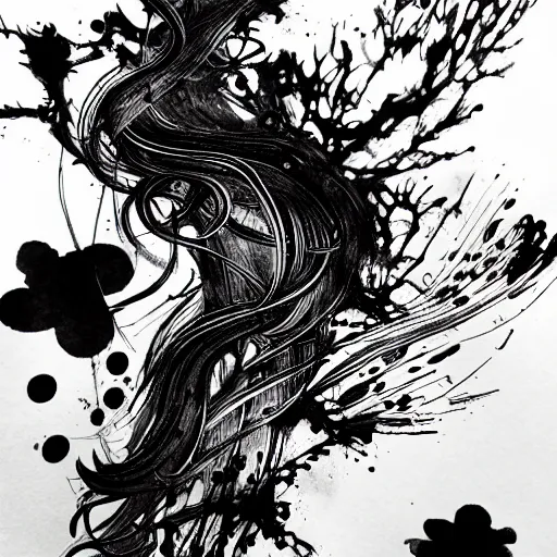 Image similar to ink art by xu wei