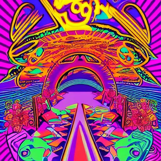 Image similar to 8 0's psychedelic illustrations