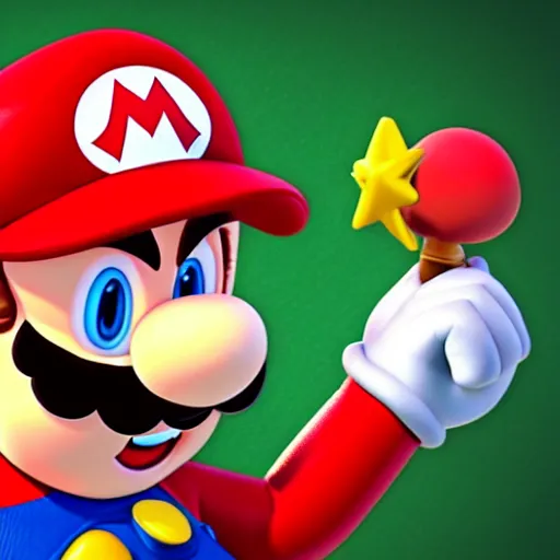 Prompt: Mario in Cuphead