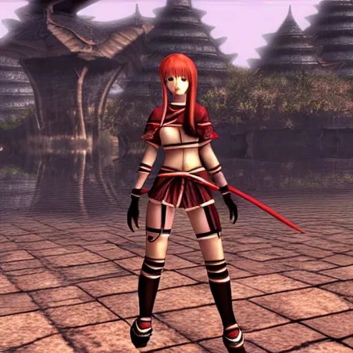 Image similar to anime girl in morrowind