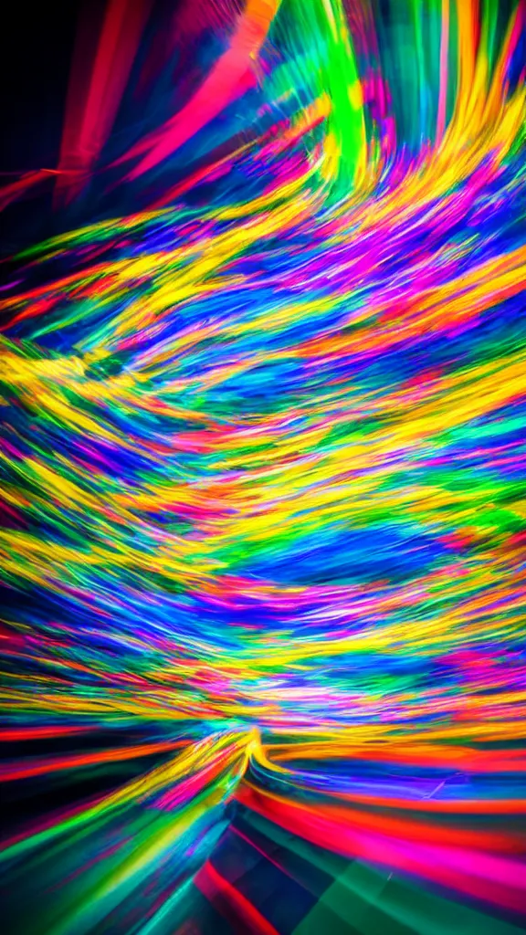 Image similar to speed light painting long exposure abstract prism colorfull speed