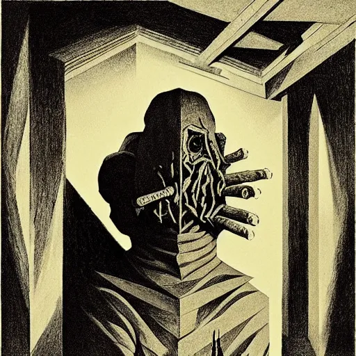 Image similar to lithography on paper secret villain layer dungeon conceptual figurative post - morden monumental dynamic portrait by goya and escher and hogarth, illusion surreal art, highly conceptual figurative art, intricate detailed illustration, controversial poster art, polish poster art, geometrical drawings, no blur