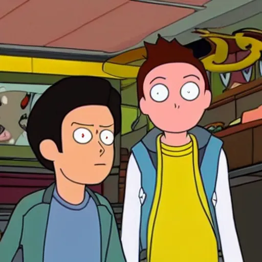 Image similar to Michael J Fox as Morty Smith