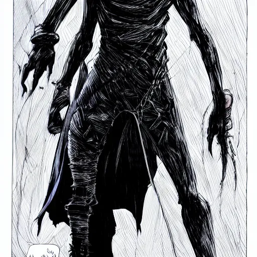 Image similar to Jerome Powell looking sinister, by Tsutomu Nihei, highly detailed