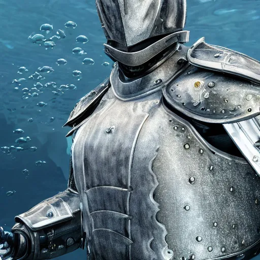 Prompt: a fish in a suit of armor, hyper realistic, highly detailed, unreal engine 6, coherent,