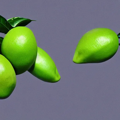 Image similar to green mango growing, 8 k, high definition, highly detailed, photo - realistic