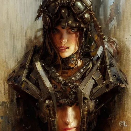 Prompt: portrait beautifull face girl medieval metal armor balanciaga fashion clothe painting by gaston bussiere, greg rutkowski, yoji shinkawa, yoshitaka amano, tsutomu nihei, donato giancola, tim hildebrandt, oil on canvas, trending on artstation, featured on pixiv, cinematic composition, extreme detail