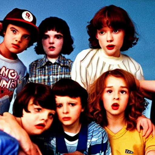 Prompt: stranger things tv show in the 1 9 8 0 s