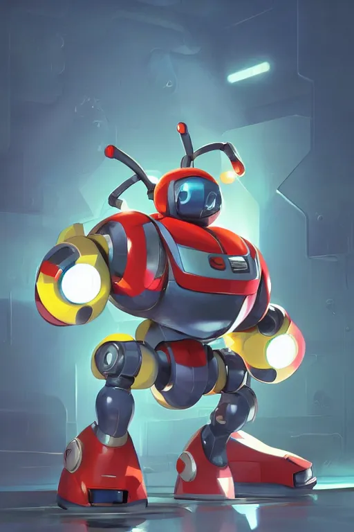 Image similar to metabots medabots medarotto medarot robot minimalist comics, behance hd by jesper ejsing, by rhads, makoto shinkai and lois van baarle, ilya kuvshinov, rossdraws global illumination ray tracing hdr radiating a glowing aura