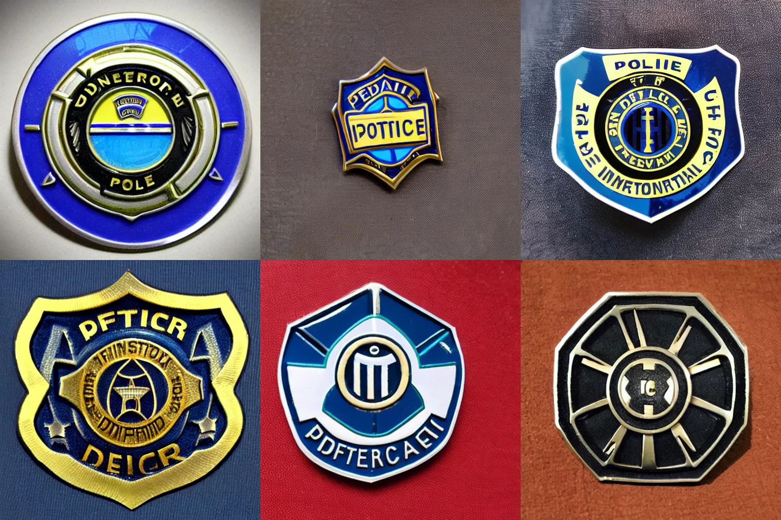 Prompt: Inter-Dimensional Police Department badge