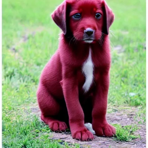 Image similar to adorable crimson puppy