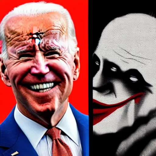 Image similar to joe biden as the joker