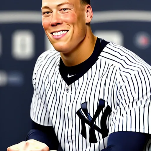 Prompt: Aaron Judge from the Yankees