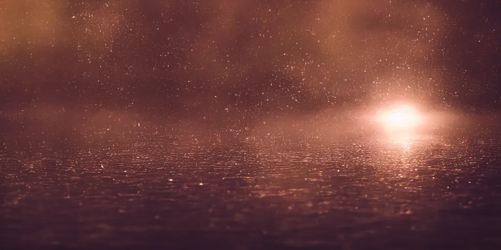 Prompt: floating away, award winning photography, 4k, volumetrics, cinematic lighting, 50mm lens, bokeh