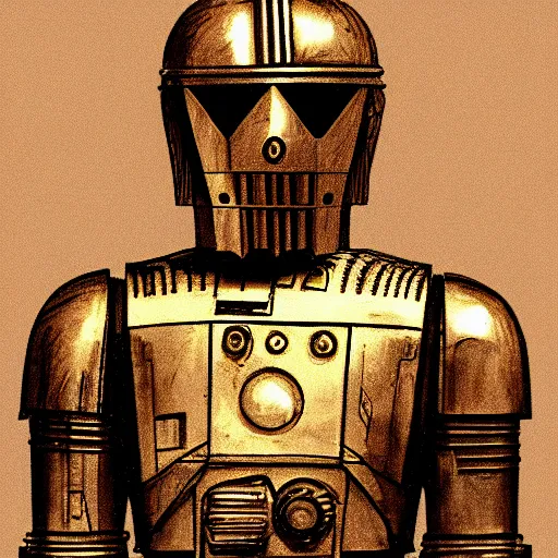 Image similar to sketch of c - 3 p 0 by leonardo da vinci