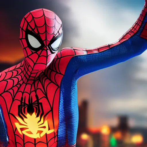 Image similar to Spiderman goes to a rave party and drink himself drunk, Spiderman drinks Viking Fjord vodka straight from the bottle, Spiderman in the moshpit, Realistic, HDR, HD, Real Event, 8K,