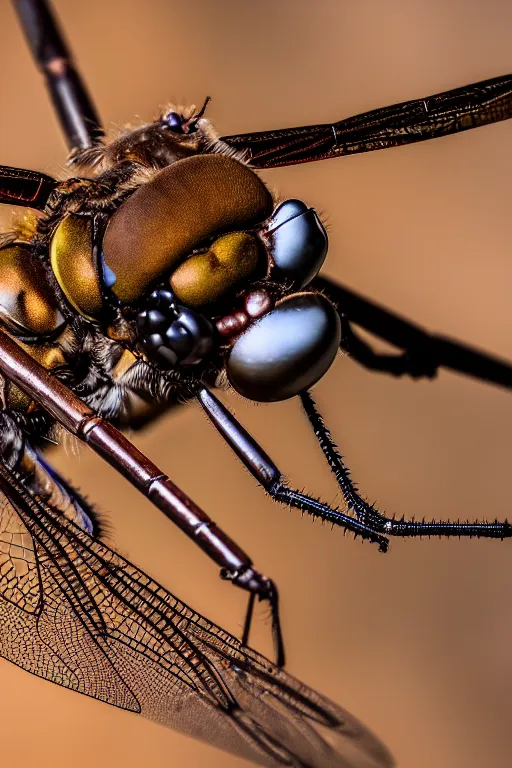 Image similar to a macro photograph of a dragonfly made of rusty machine parts by adam gor, by javier ruperez, 8 k