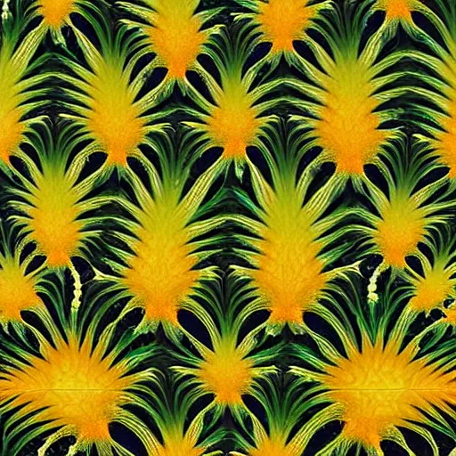 Prompt: fractal pineapple