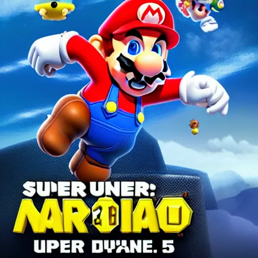 Prompt: 3d render of super Mario. Unreal engine 5.