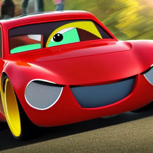 Image similar to lightning mcqueen is a volkswagen jetta