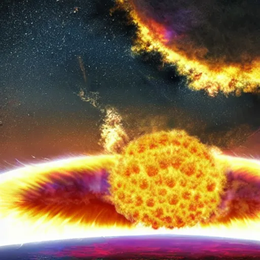 Prompt: exploding sun