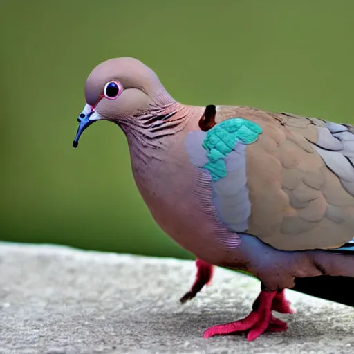 Prompt: A mutant dove that eats people