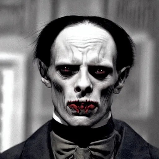 Image similar to klaus kinski as dracula in the 1 9 2 2 nosferatu movie