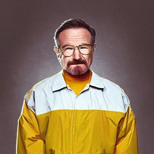 Image similar to Robin williams as walter white elementary school prequel