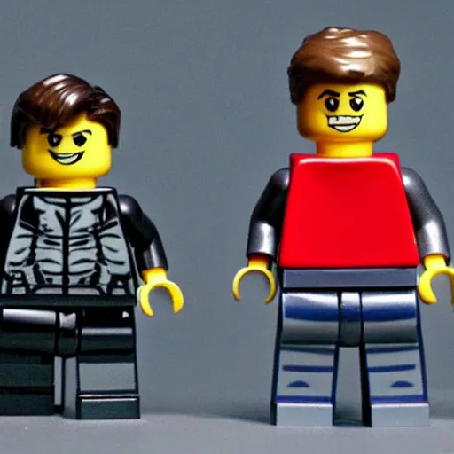 Prompt: tom cruise as a lego figurine