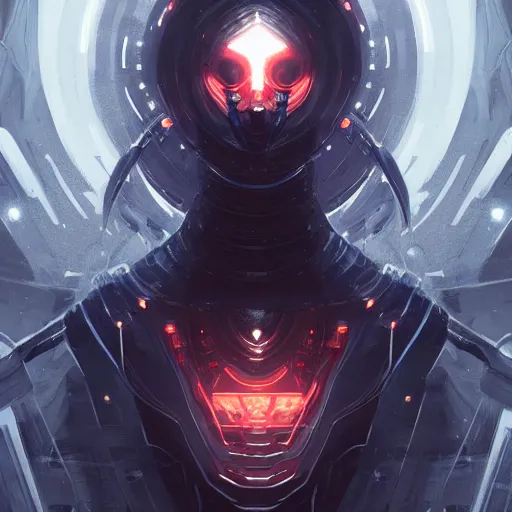 Image similar to a symmetrical portrait by greg rutkowski, inspired by cibo from tsutomu nihei, digital art, unreal engine 5, trending on artstation, deviantart, pinterest, rule of thirds, 4 k uhd image