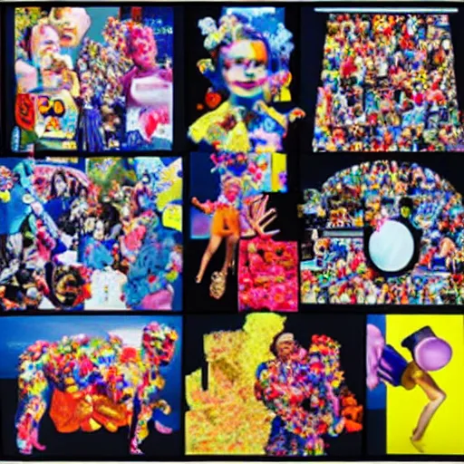 Image similar to collage by jeff koons,