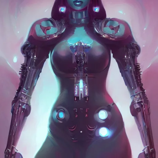 Image similar to portrait of a beautiful cybernetic vampiress, cyberpunk concept art by pete mohrbacher and artgerm and wlop and greg rutkowski and deathburger, digital art, highly detailed, intricate, sci-fi, sharp focus, Trending on Artstation HQ, deviantart, unreal engine 5, 4K UHD image