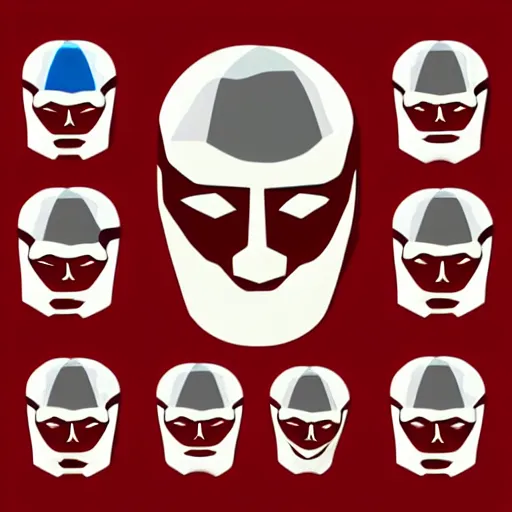 Prompt: face icon vector minimalist 3 do interactive multiplayer by artstation loftis cory fanart