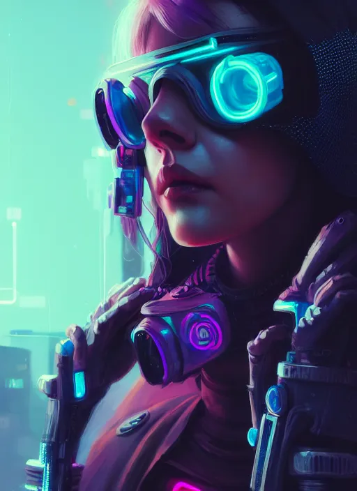 Prompt: portrait of brin, cyberpunk woman with cool techwear clothing, intricate, harsh neon lights, highly detailed, digital painting, artstation, concept art, smooth, sharp focus, illustration, art by wlop, mars ravelo and greg rutkowski
