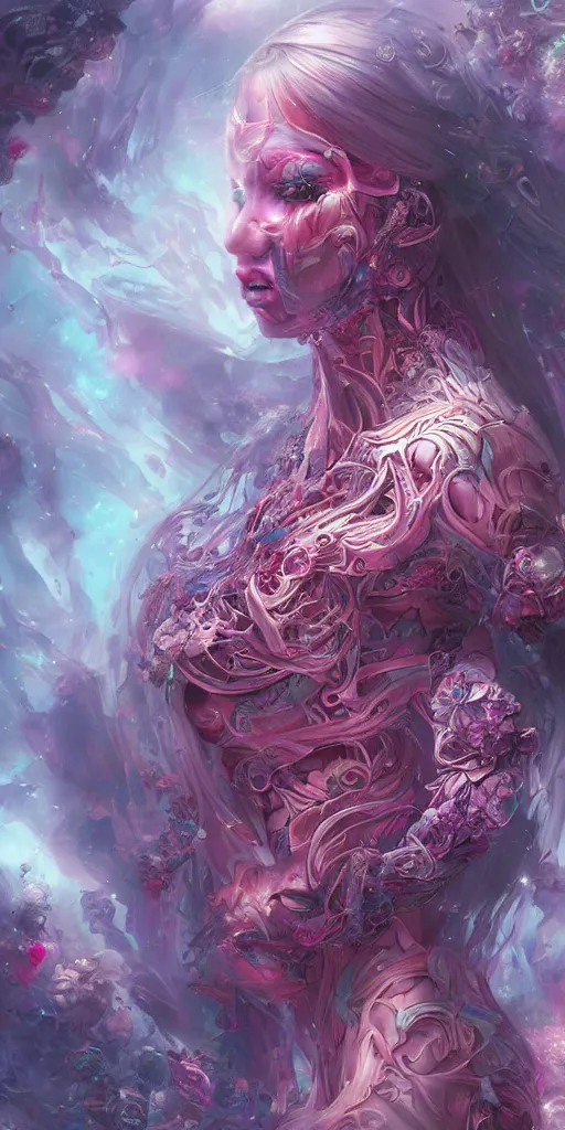 Image similar to dreamscape, female, ross tran, vivid colors, anatomical, highly detailed sculpture, intricate detailed, ommatidia, 8 k, cinematic atmosphere, post - processing