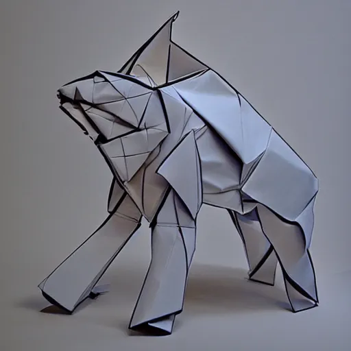 Prompt: [ 🐋 as 🐘 as 🤖 ] origami [ kim jung gi ] [ adams, ansel ]