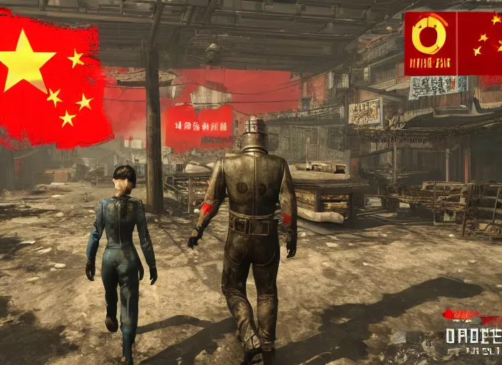 Prompt: china in fallout 4