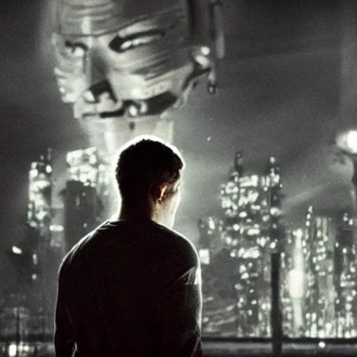 Image similar to movie still of cyborg, cinematic composition, cinematic light, criterion collection, by alfonso cuaron