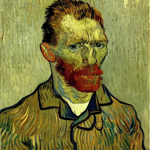 Image similar to tired man by van gogh